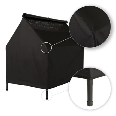 lionto lit pour chien extérieur surélevé avec toit, tissu Oxford résistant lionto lit pour chien extérieur surélevé avec toit, tissu Oxford résistant