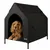 lionto lit pour chien extérieur surélevé avec toit, tissu Oxford résistant lionto lit pour chien extérieur surélevé avec toit, tissu Oxford résistant