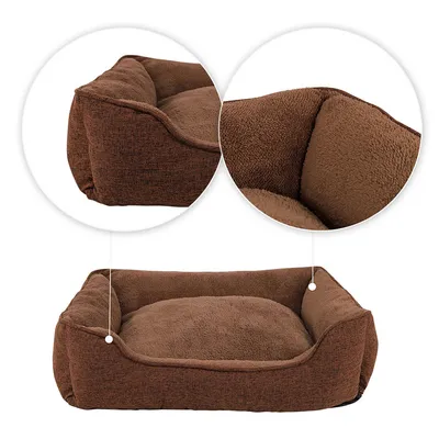 lionto coussin pour chien avec housse lavable et entrée confortable
