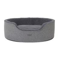 lionto panier pour chien en peluche avec coussin réversible lavable
