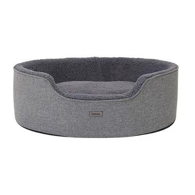 lionto panier pour chien en peluche avec coussin réversible lavable lionto panier pour chien en peluche avec coussin réversible lavable