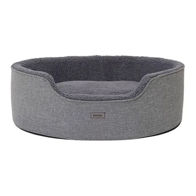 lionto panier pour chien en peluche avec coussin réversible lavable