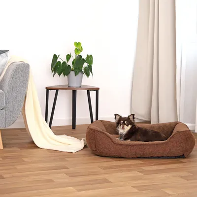 lionto coussin pour chien avec housse lavable et entrée confortable