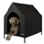 lionto lit pour chien extérieur surélevé avec toit, tissu Oxford résistant lionto lit pour chien extérieur surélevé avec toit, tissu Oxford résistant
