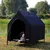 lionto lit pour chien extérieur surélevé avec toit, tissu Oxford résistant lionto lit pour chien extérieur surélevé avec toit, tissu Oxford résistant