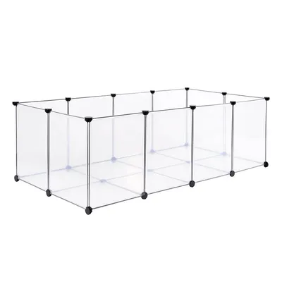 lionto enclos rongeur modulable intérieur extérieur avec panneaux lavables