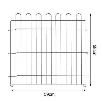 lionto enclos pour petits animaux, parc extérieur modulable en métal