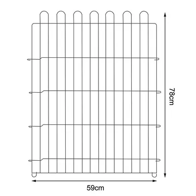 lionto enclos pour petits animaux, parc extérieur modulable en métal