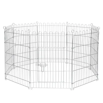 lionto enclos pour petits animaux, parc extérieur modulable en métal