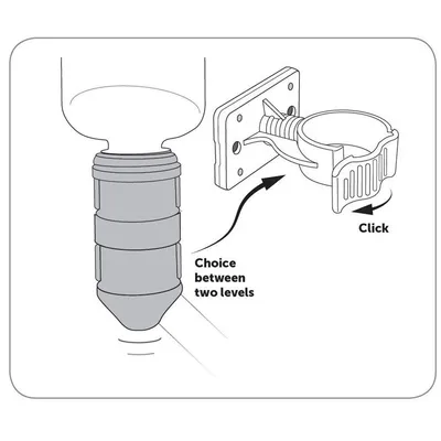 Biberon KYLO gris 450 ML pour rongeur et lapin