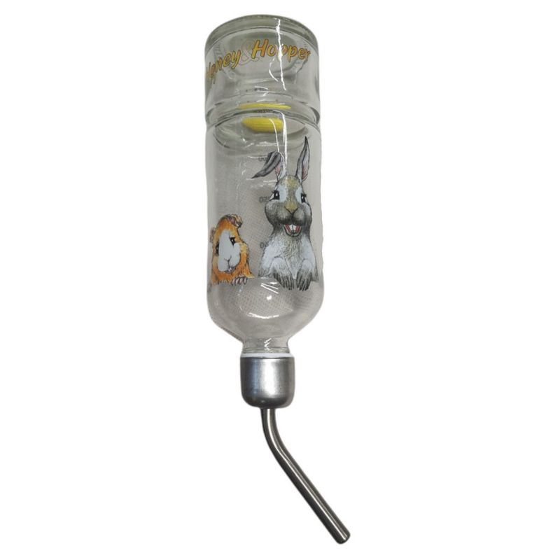 animallparadise - Biberon en verre,  Honey & Hopper. 250 ml.  pour rongeur.