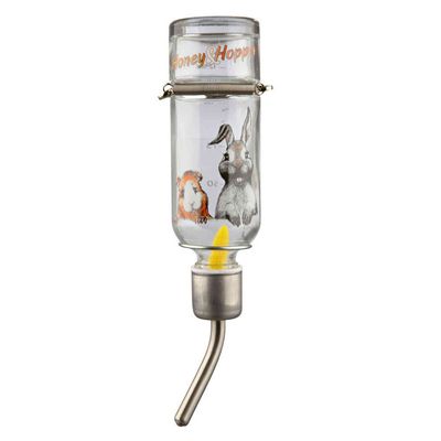 animallparadise - Biberon en verre, Honey & Hopper, 125 ml, pour rongeurs.
