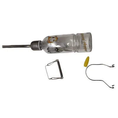 Biberon en verre, Honey & Hopper, 125 ml, pour rongeurs.