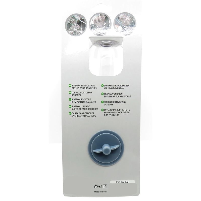 animallparadise - Biberon Néo  pour rongeur contenance  500 ml couleur gris