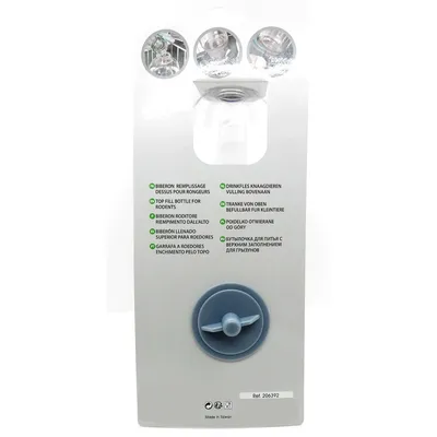 animallparadise - Biberon Néo pour rongeur contenance 500 ml couleur gris animallparadise - Biberon Néo pour rongeur contenance 500 ml couleur gris