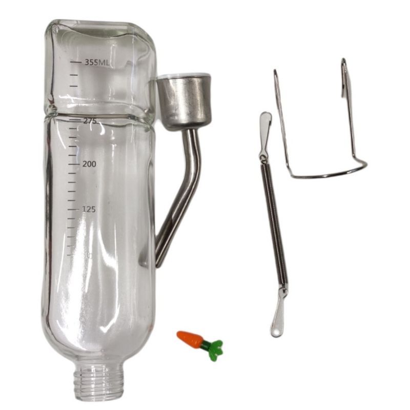 animallparadise - Biberon à eau en verre . contenance 355 ml. pour rongeurs