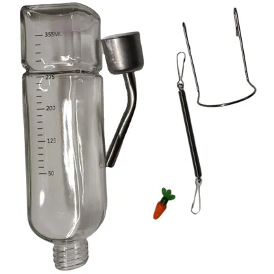 animallparadise - Biberon à eau en verre . contenance 355 ml. pour rongeurs animallparadise - Biberon à eau en verre . contenance 355 ml. pour rongeurs