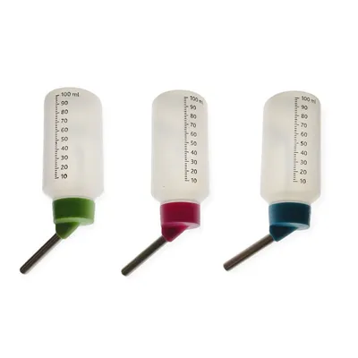 3 biberons, 100 ml en plastique pour Hamsters, gerbilles coloris aléatoires 3 biberons, 100 ml en plastique pour Hamsters, gerbilles coloris aléatoires
