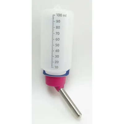 Biberon de 100 ml en plastique pour Hamsters, gerbilles coloris aléatoires Biberon de 100 ml en plastique pour Hamsters, gerbilles coloris aléatoires