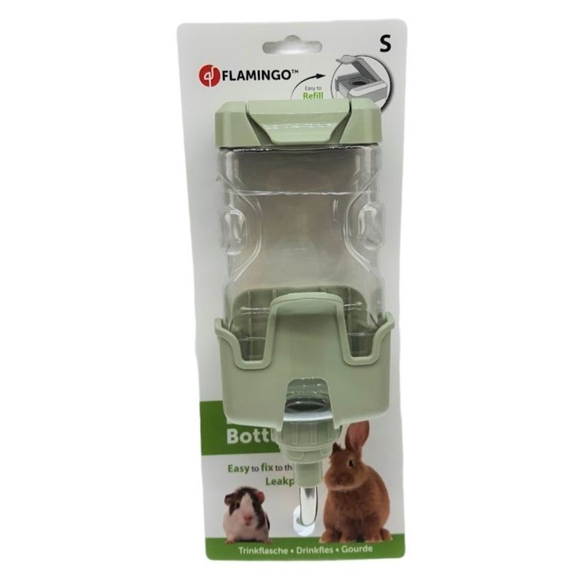 animallparadise - Biberon Jora 800 ml 10 x 13 x 29 cm vert pour rongeurs.