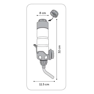 Biberon HUX gris 600 ML pour rongeur