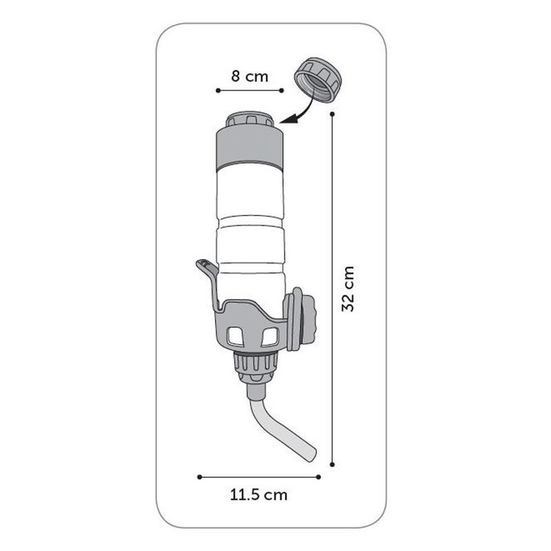 Flamingo - Biberon HUX gris 600 ML pour rongeur