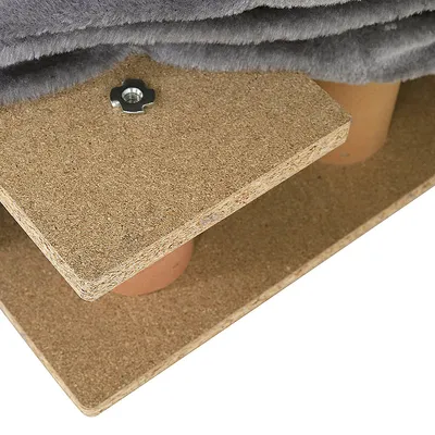 lionto escalier chien rembourré antidérapant avec housse lavable douce