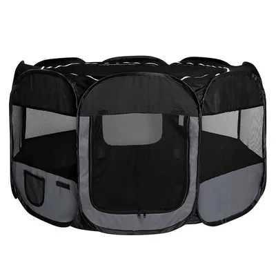 lionto parc chiot pliable tissu Oxford avec système pop-up aéré solide lionto parc chiot pliable tissu Oxford avec système pop-up aéré solide