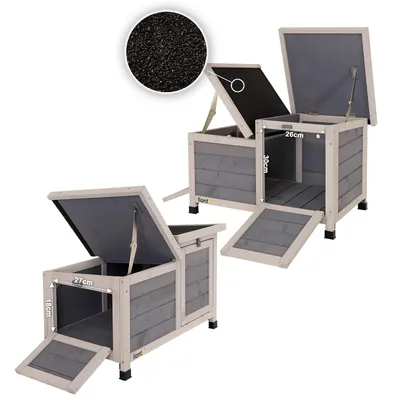 lionto clapier pliable extérieur intérieur bois toit bitumé résistant