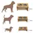 lionto gamelle chien surélevée en bambou avec 2 bols inox lavables