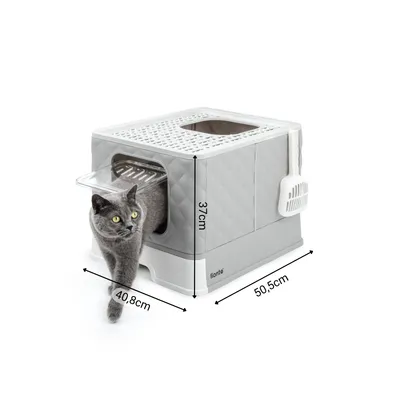 lionto Katzentoilette mit Schublade & Schaufel, auslaufsicher & hygienisch lionto Katzentoilette mit Schublade & Schaufel, auslaufsicher & hygienisch