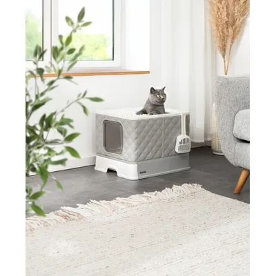 lionto Katzentoilette mit Schublade & Schaufel, auslaufsicher & hygienisch lionto Katzentoilette mit Schublade & Schaufel, auslaufsicher & hygienisch