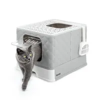lionto Katzentoilette mit Schublade & Schaufel, auslaufsicher & hygienisch