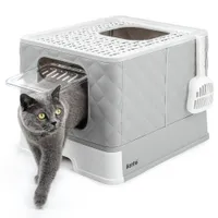 lionto Katzentoilette mit Schublade & Schaufel, auslaufsicher & hygienisch