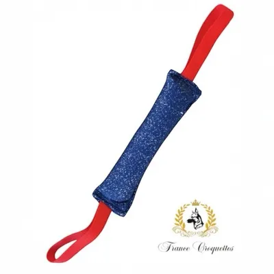FranceCroquettes Boudin de jeux et de dressage deux poignées 30cm FranceCroquettes Boudin de jeux et de dressage deux poignées 30cm