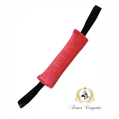 FranceCroquettes Boudin de jeux et de dressage deux poignées 30cm FranceCroquettes Boudin de jeux et de dressage deux poignées 30cm