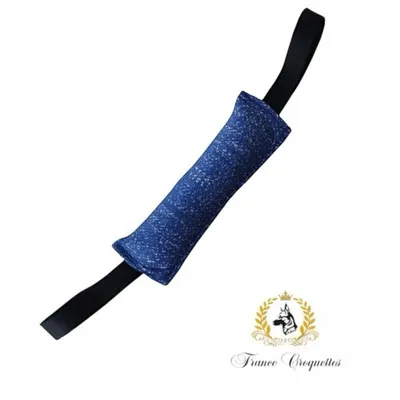 FranceCroquettes Boudin de jeux et de dressage deux poignées 30cm FranceCroquettes Boudin de jeux et de dressage deux poignées 30cm