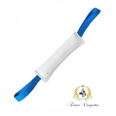 FranceCroquettes Boudin de jeux et de dressage deux poignées 30cm FranceCroquettes Boudin de jeux et de dressage deux poignées 30cm