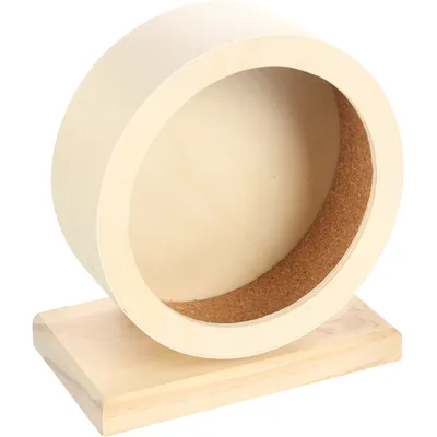 Karlie - Roue d'exercice Bogie en bois 15 cm. pour rongeur.