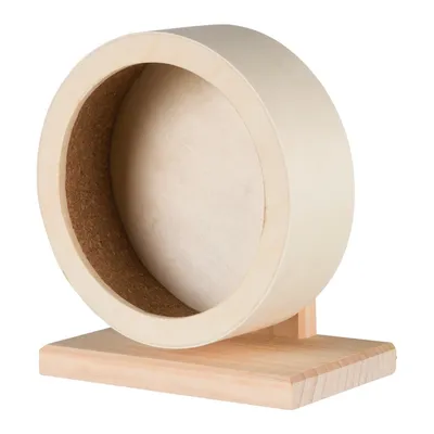 Karlie - Roue d'exercice Bogie en bois 20 cm. pour rongeur.