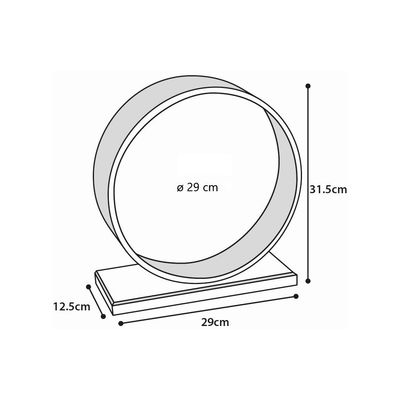 Roue d'exercice Bogie en bois 29 cm pour rongeur