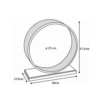 Roue d'exercice Bogie en bois 29 cm pour rongeur