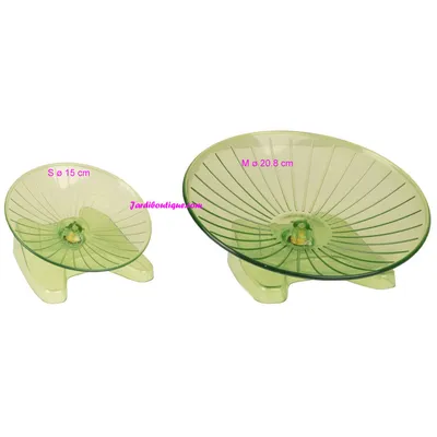 Flamingo - Plateau de course SUSIE D15 cm S vert pour rongeur
