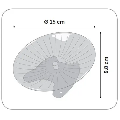 Flamingo - Plateau de course SUSIE D15 cm S vert pour rongeur