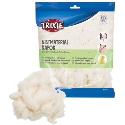 Matériau de nidification kapok, poids 100g pour rongeur et oiseaux