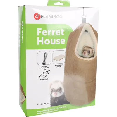 Flamingo - Maison pour furet, suspendue 18 x 21 x 31cm
