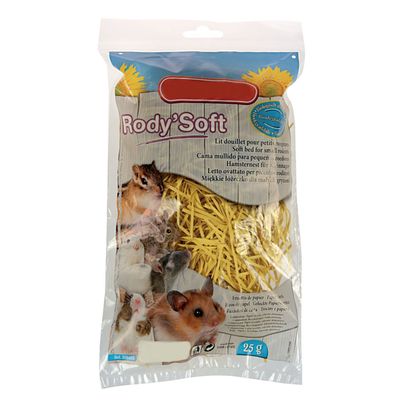 Lit douillet pour hamster, fibre papier, sachet de 25 gr, couleur aléatoire