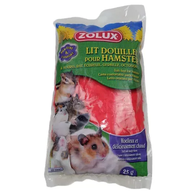 zolux - Lit douillet pour hamster sachet de 25 g couleur aléatoire