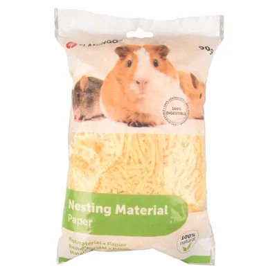 Flamingo - Lit douillet fibre papier sachet de 90 gr couleur aléatoire pour