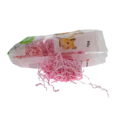 Lit douillet fibre papier sachet de 90 gr couleur aléatoire pour rongeurs